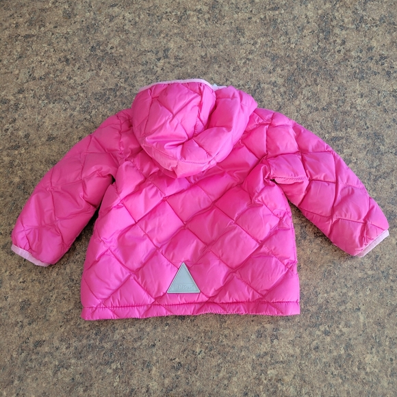 L.l. bean pink quilted puffer jacket 6-12 M - Picture 4 of 4